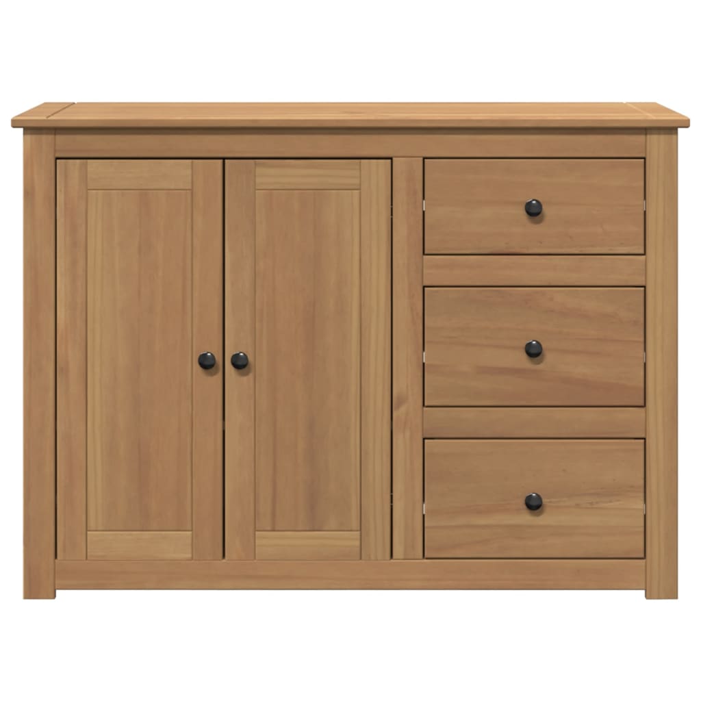 Sideboard With Drawers Panama 112X40X80 Cm Solid Wood Pine