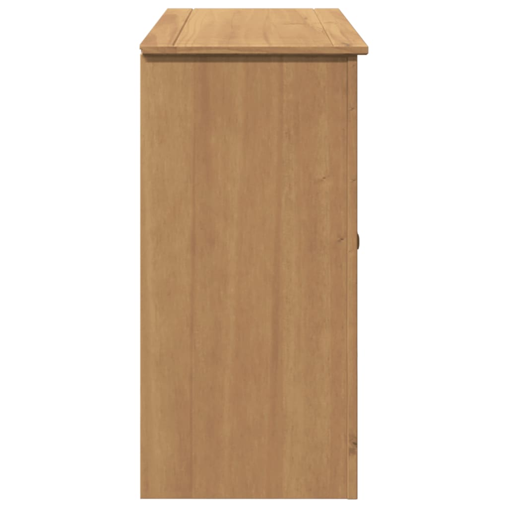 Sideboard With Drawers Panama 112X40X80 Cm Solid Wood Pine
