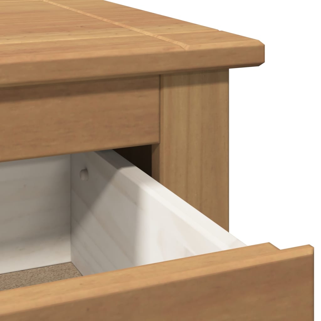 Sideboard With Drawers Panama 112X40X80 Cm Solid Wood Pine