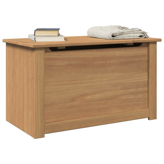 Storage Chest With Lid Panama 79X42X46 Cm Solid Wood Pine