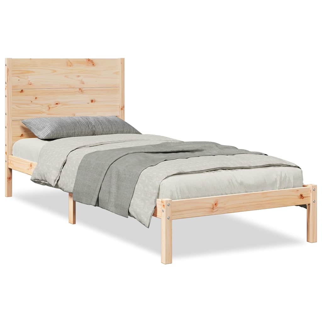 Extra Long Bed Frame Without Mattress Solid Wood