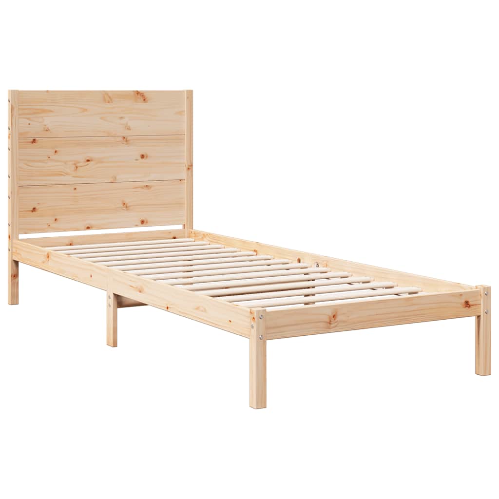 Extra Long Bed Frame Without Mattress Solid Wood