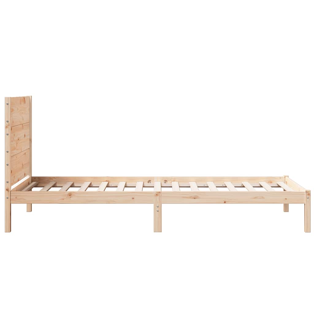 Extra Long Bed Frame Without Mattress Solid Wood