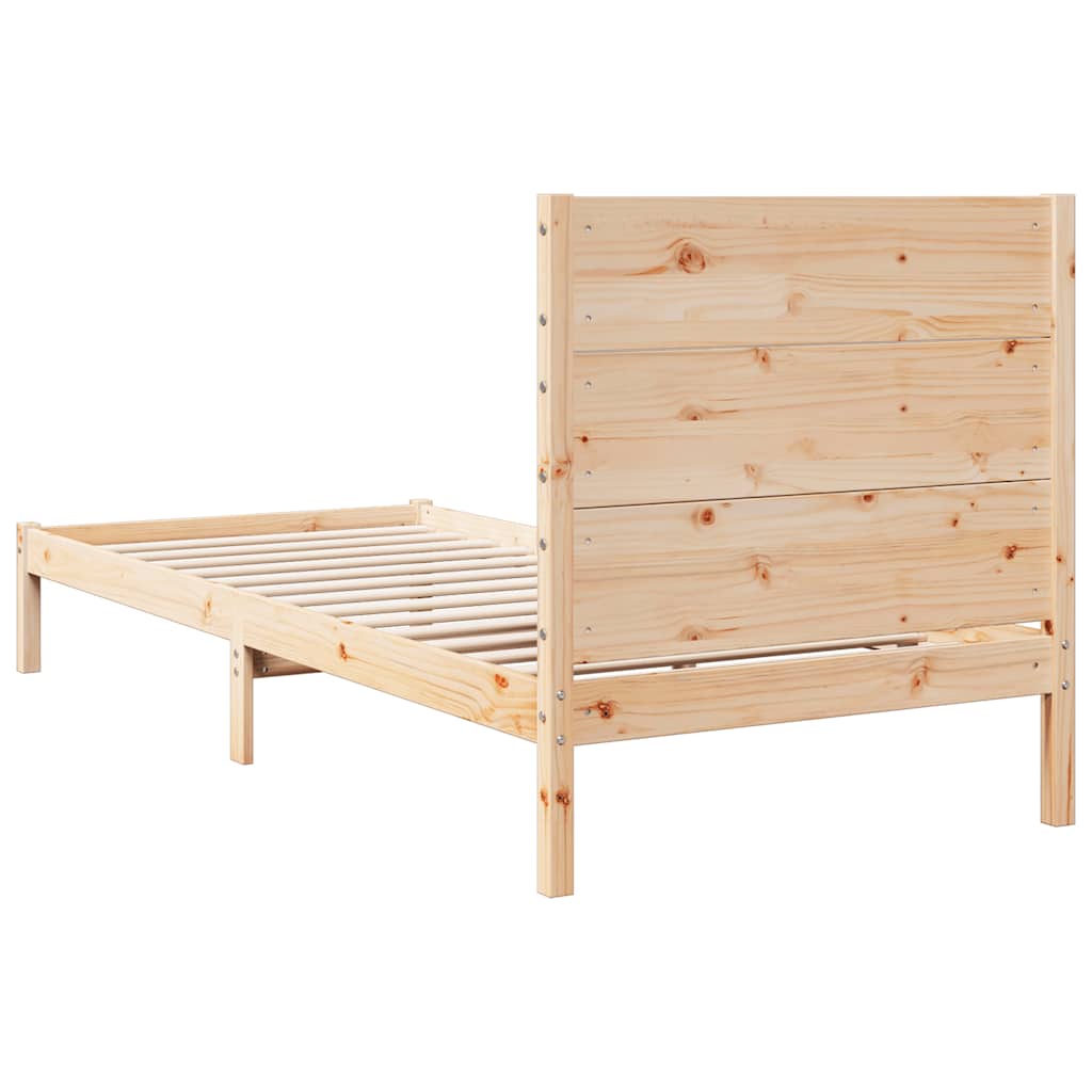 Extra Long Bed Frame Without Mattress Solid Wood