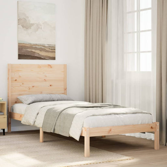 Extra Long Bed Frame Without Mattress Solid Wood
