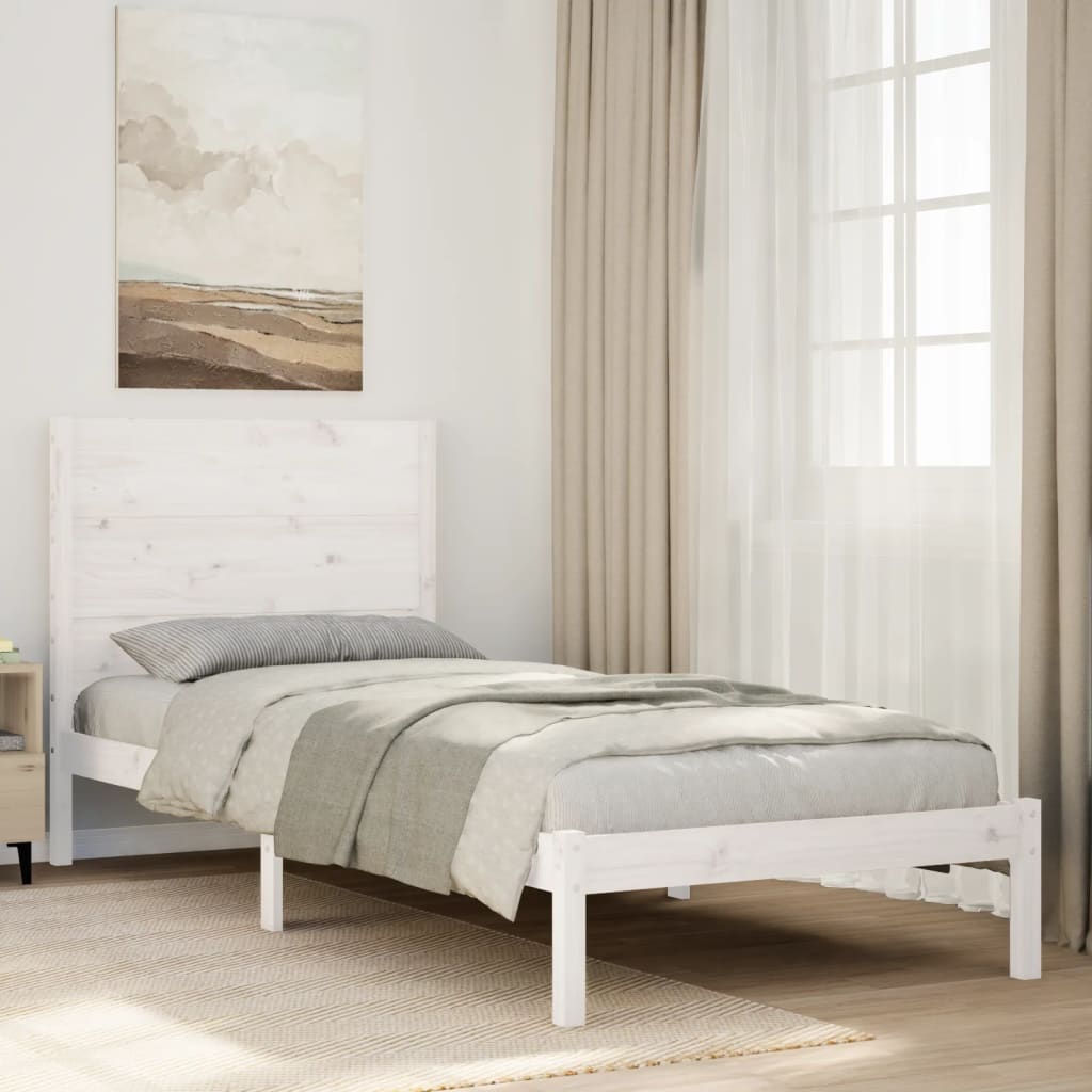 Extra Long Bed Frame Without Mattress Solid Wood