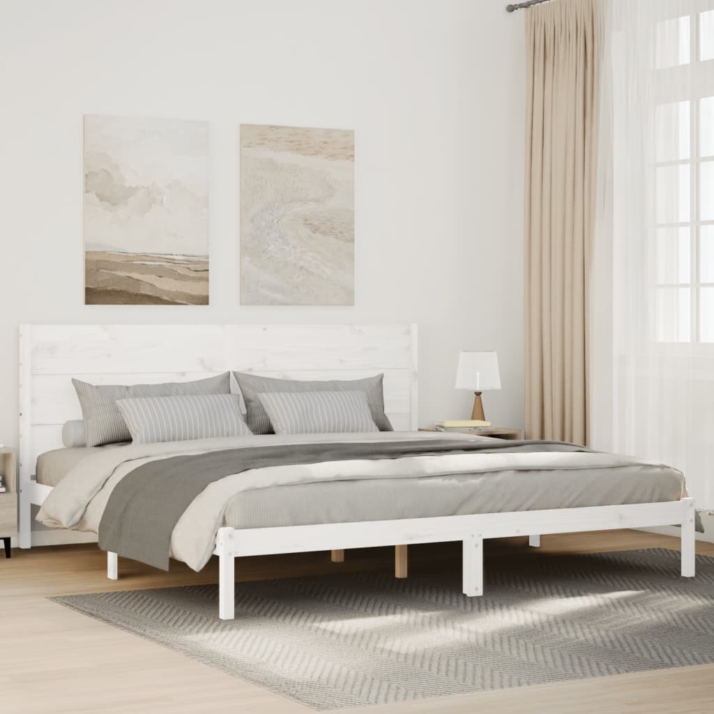 Extra Long Bed Frame Without Mattress Solid Wood