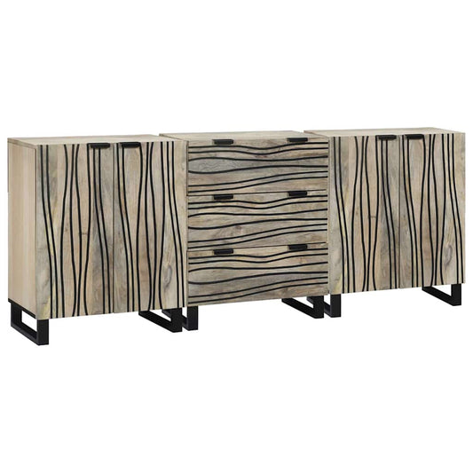 Bathroom Furniture Set With Drawer 3 Pcs 180 X 33 X 75 Cm