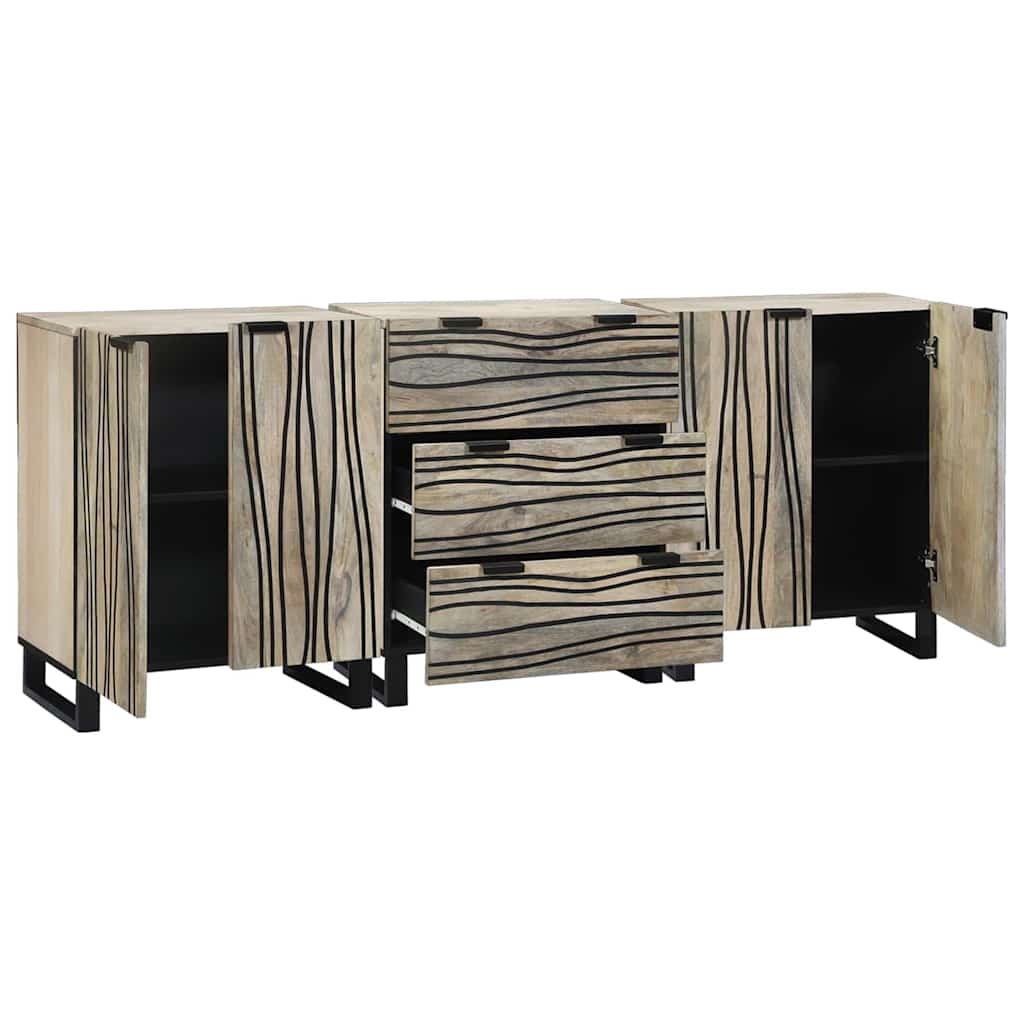 Bathroom Furniture Set With Drawer 3 Pcs 180 X 33 X 75 Cm