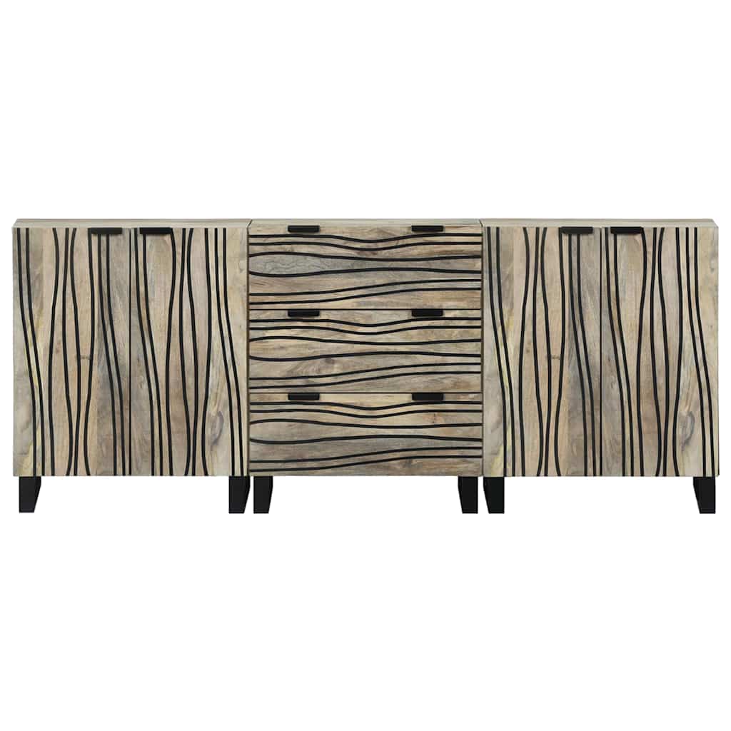 Bathroom Furniture Set With Drawer 3 Pcs 180 X 33 X 75 Cm