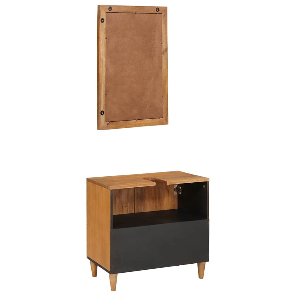 Bathroom Furniture Set Wall-Mounted 2 Pcs 62 X 33 X 58 Cm