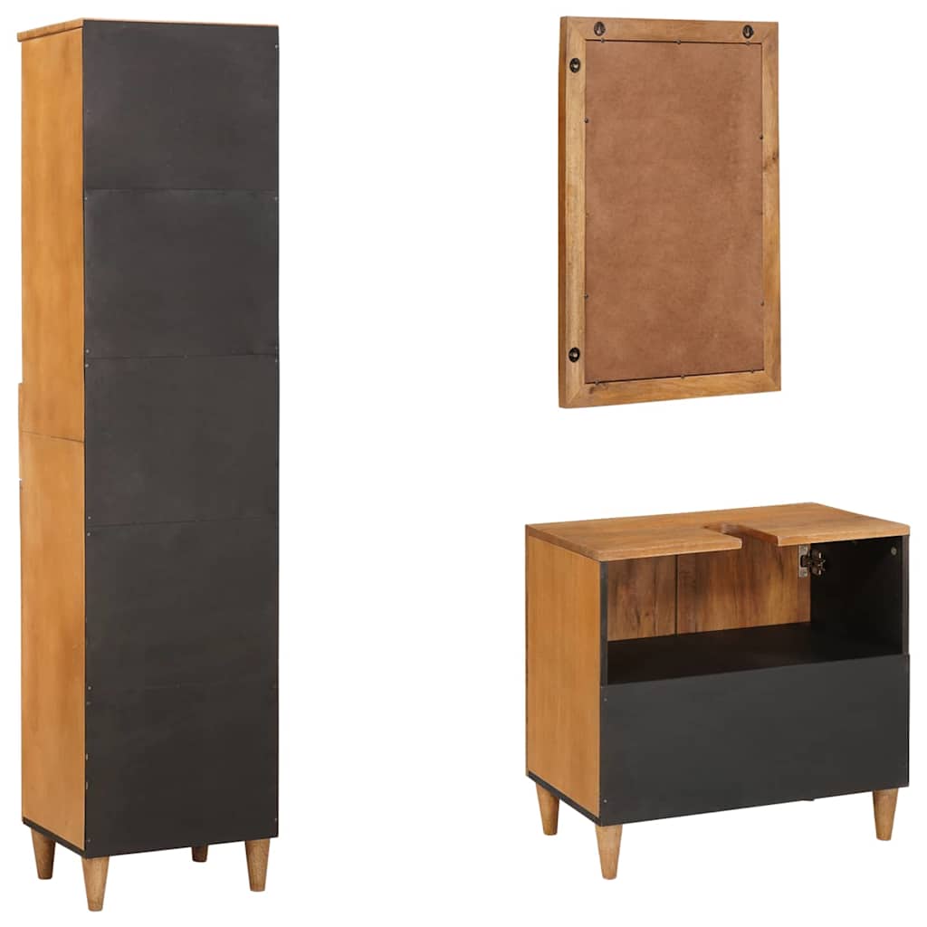 Bathroom Furniture Set With Drawer 3 Pcs 38 X 33 X 160 Cm