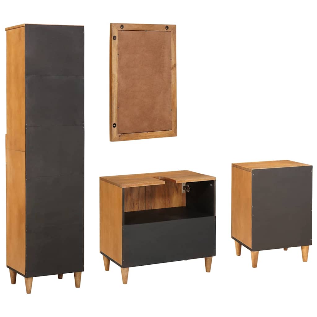Bathroom Furniture Set With Drawer 4 Pcs 38 X 33 X 160 Cm