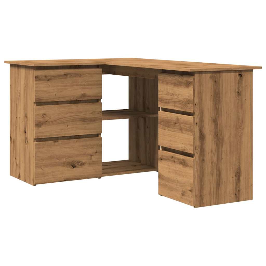 Corner Desk 145X100X76 Cm Engineered Wood