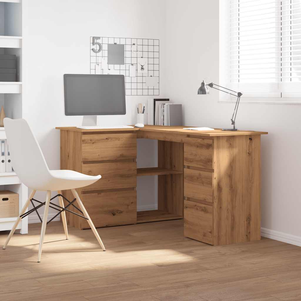 Corner Desk 145X100X76 Cm Engineered Wood