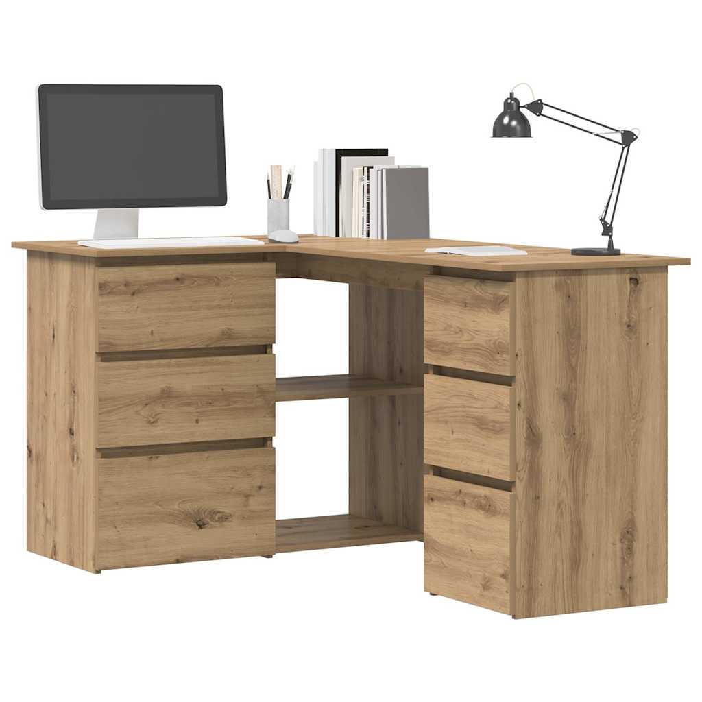 Corner Desk 145X100X76 Cm Engineered Wood