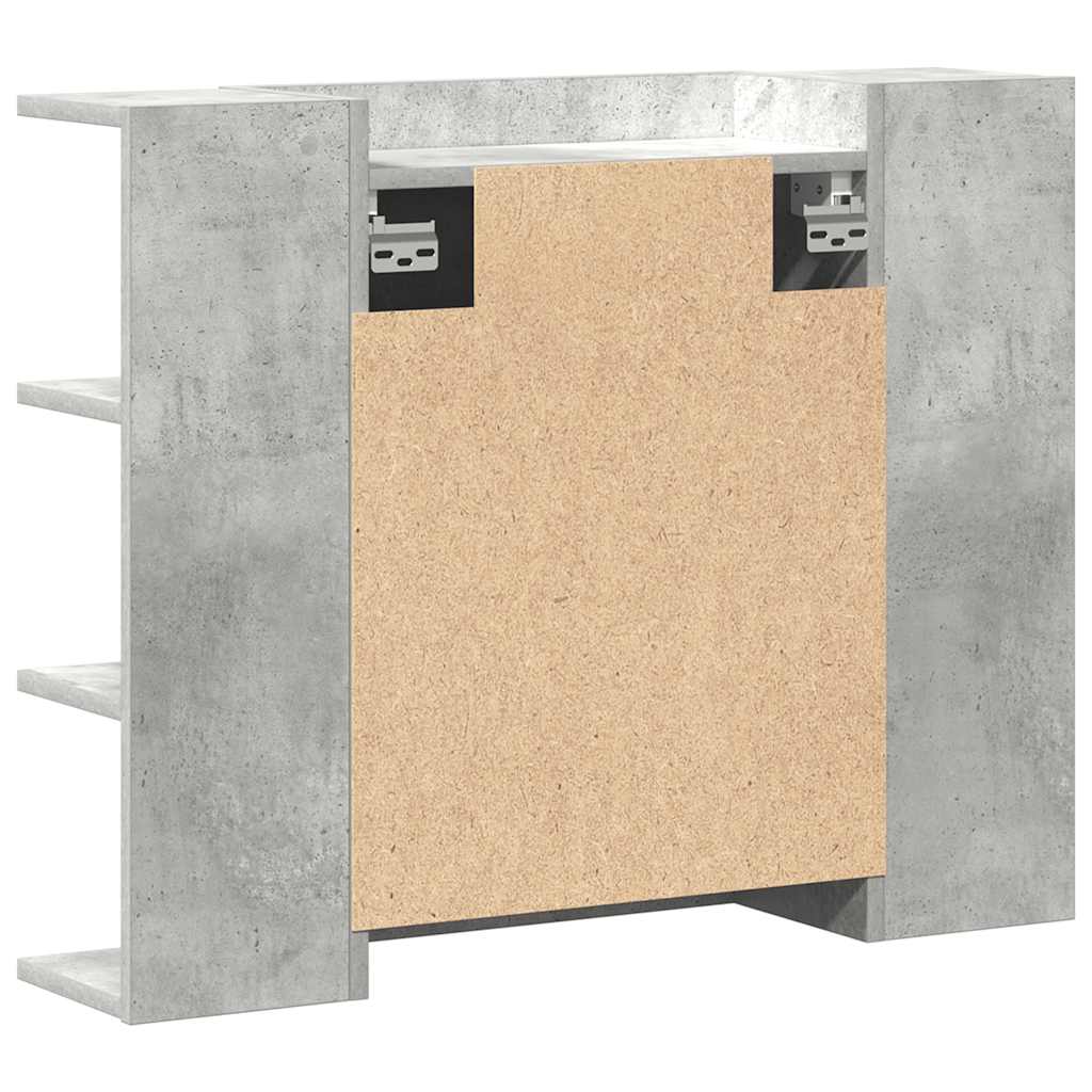 Bathroom Mirror Cabinet 80X20.5X64 Cm Engineered Wood