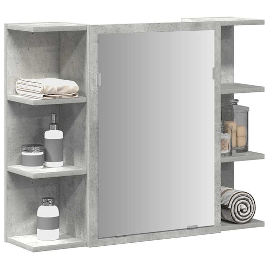 Bathroom Mirror Cabinet 80X20.5X64 Cm Engineered Wood