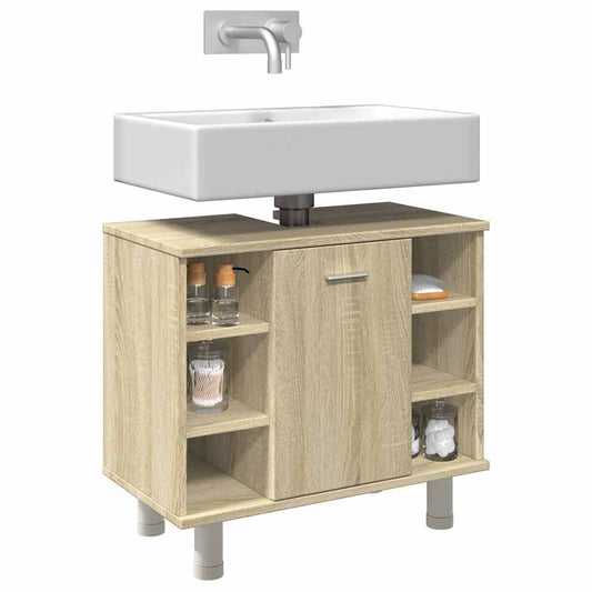 Bathroom Cabinet Sonoma Oak 60X32X53.5 Cm Engineered Wood