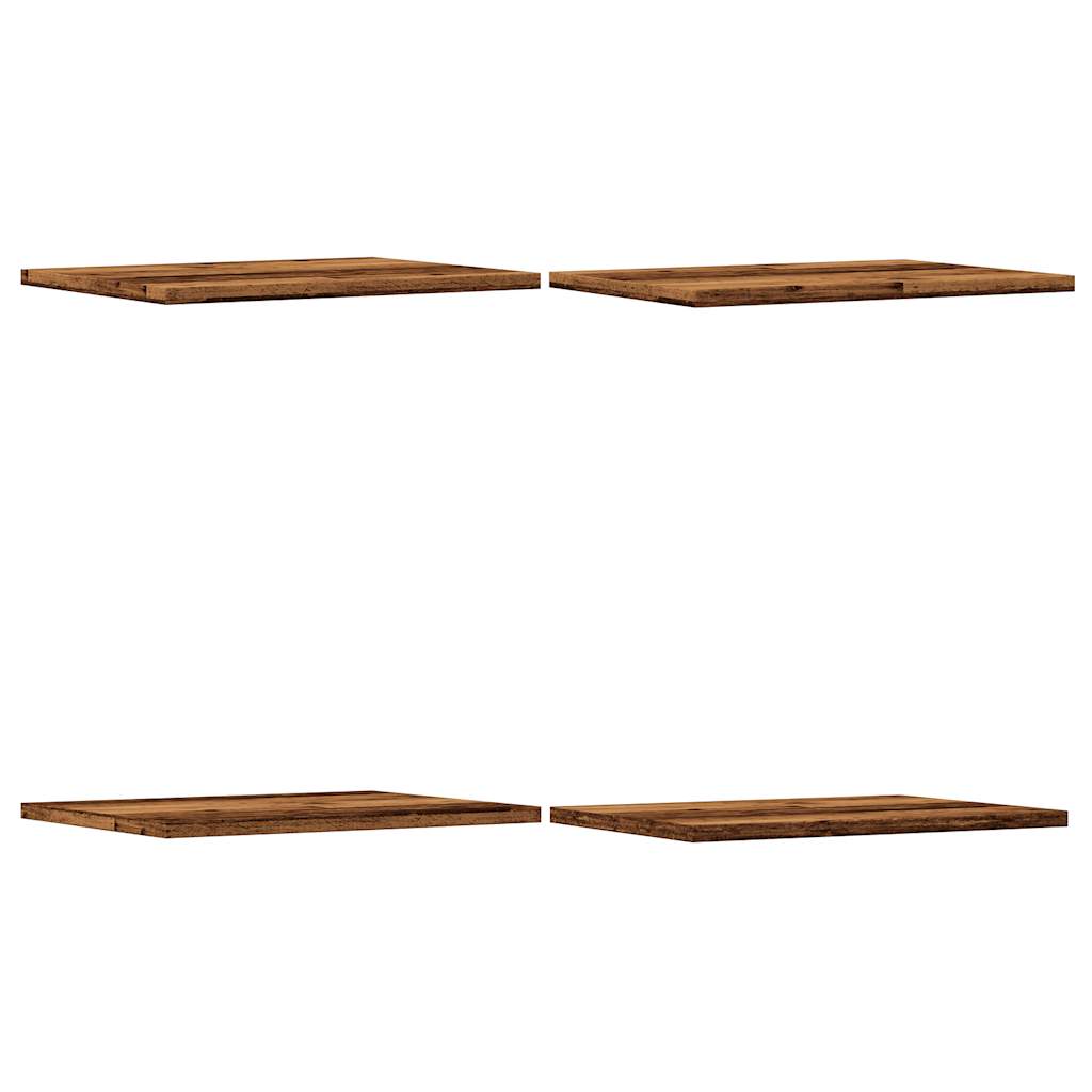 Bookshelf Boards 4 Pcs Engineered Wood