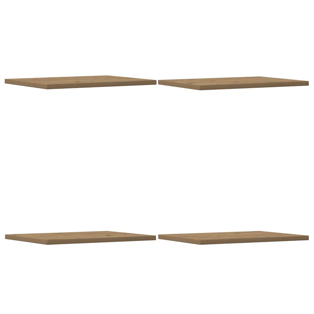 Bookshelf Boards 4 Pcs Engineered Wood