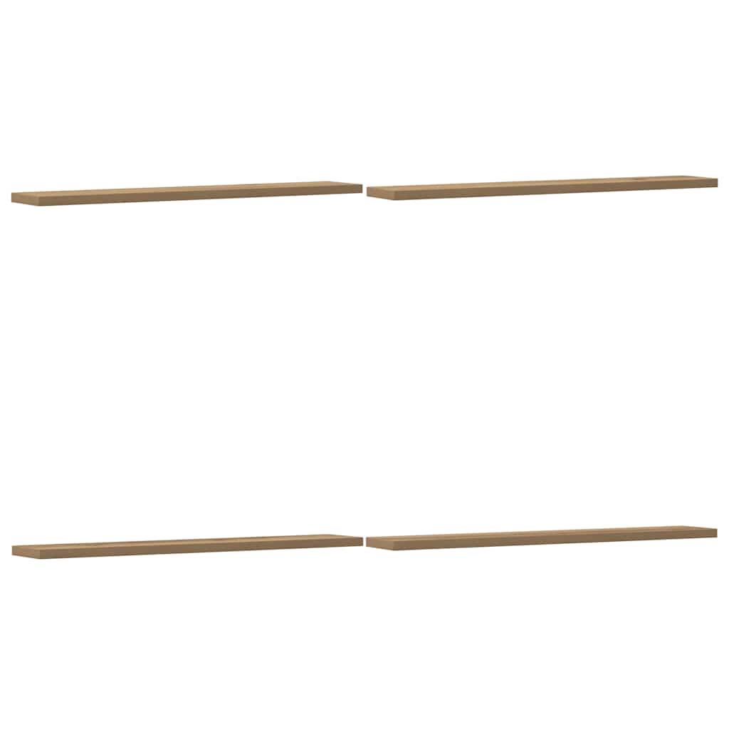 Bookshelf Boards 4 Pcs Engineered Wood