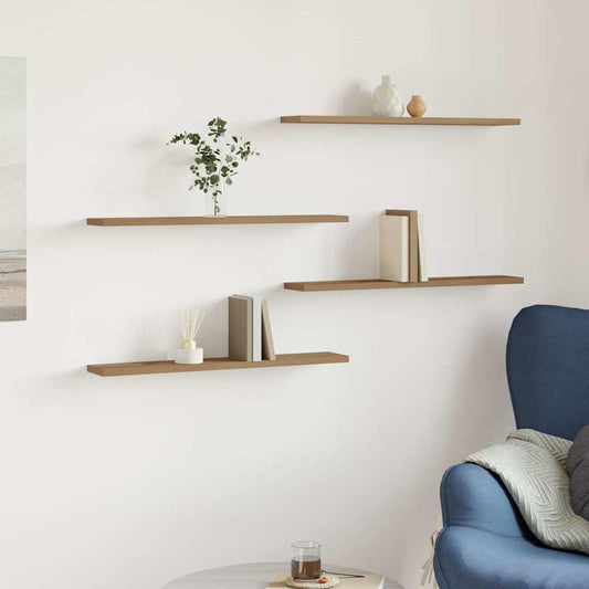 Bookshelf Boards 4 Pcs Engineered Wood