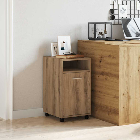 Cabinet With Wheels 33X38X60 Cm Engineered Wood