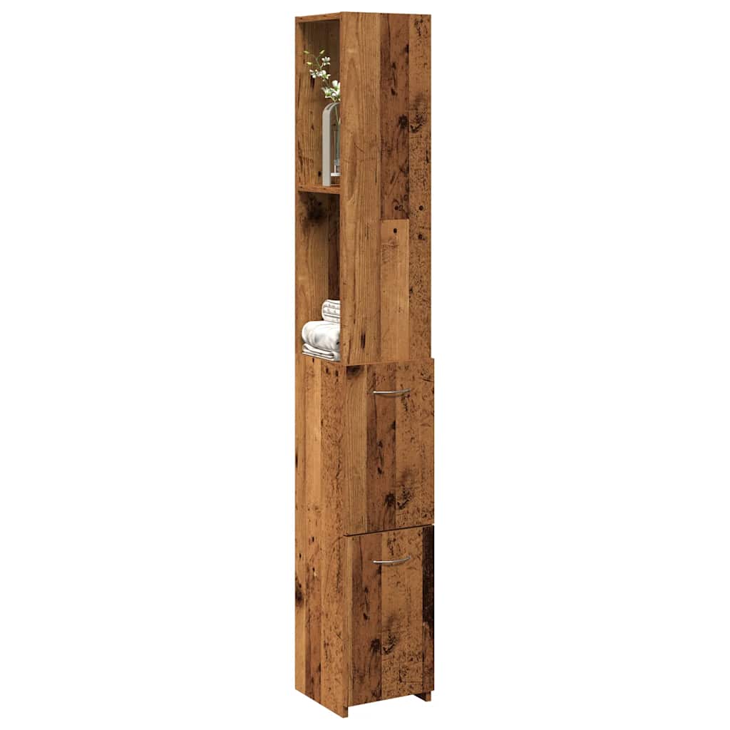 Bathroom Cabinet 25X26.5X170 Cm Engineered Wood