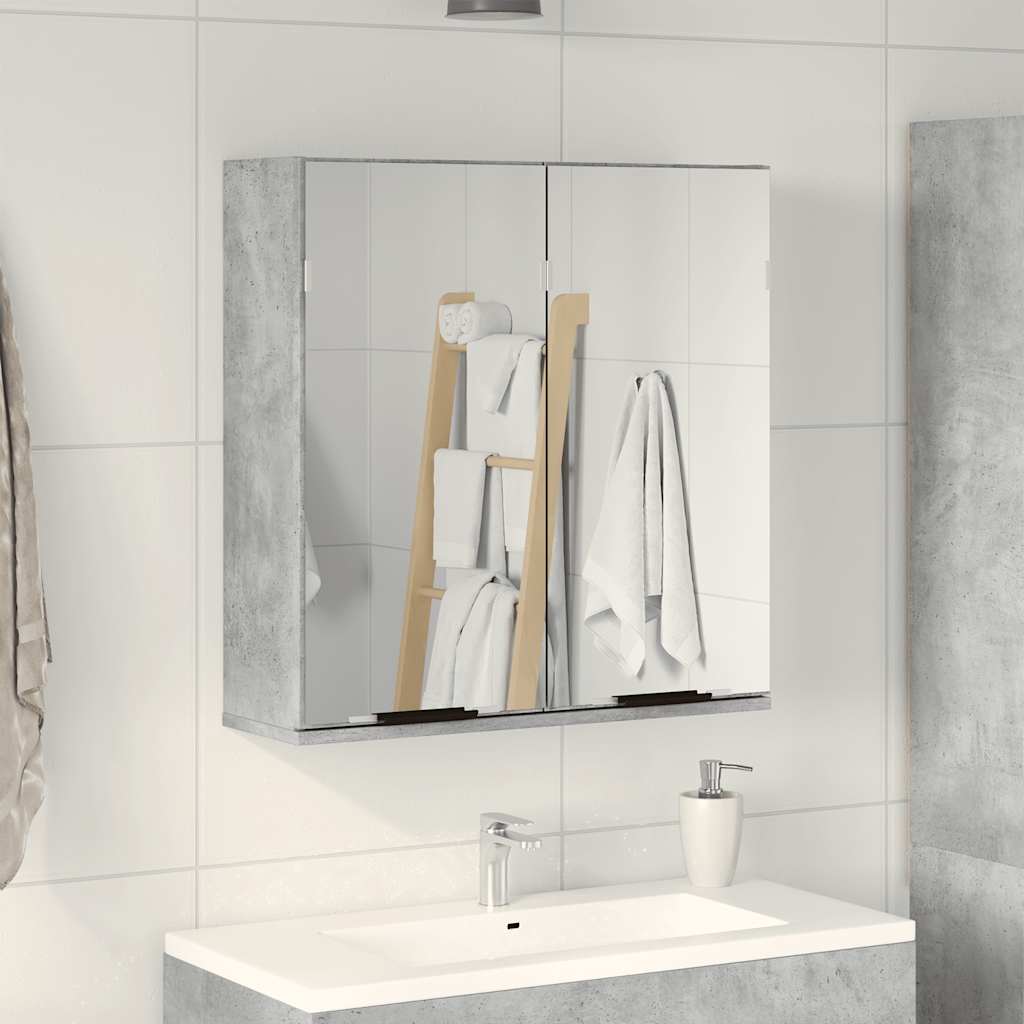 Bathroom Mirror Cabinet 64X20X66.5 Cm Engineered Wood