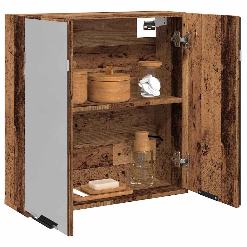 Bathroom Mirror Cabinet 64X20X66.5 Cm Engineered Wood