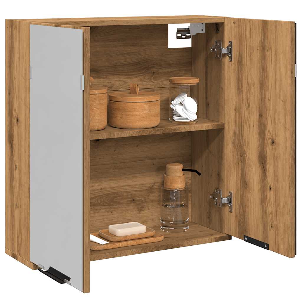 Bathroom Mirror Cabinet 64X20X66.5 Cm Engineered Wood