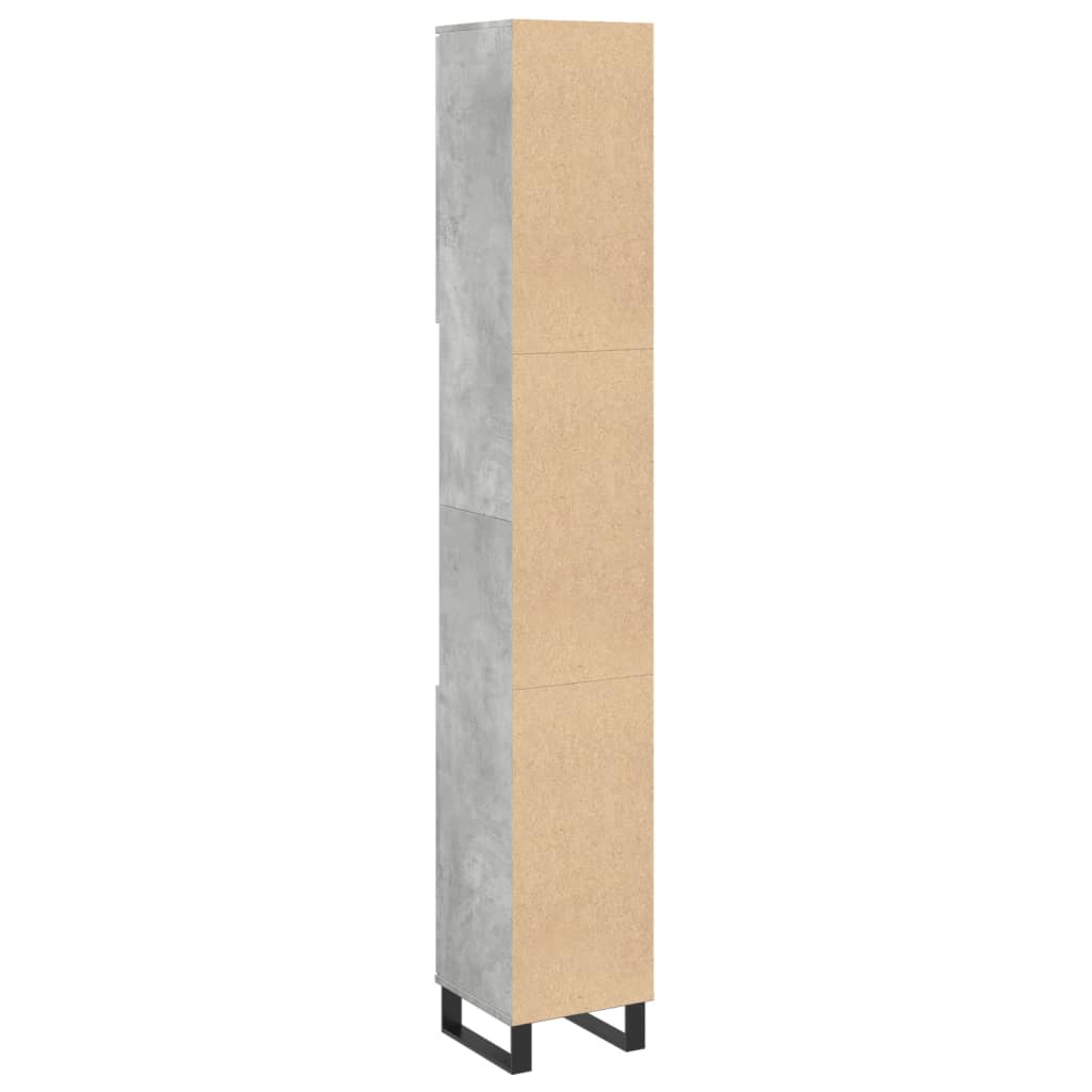 Bathroom Cabinet 30X30X190 Cm Engineered Wood