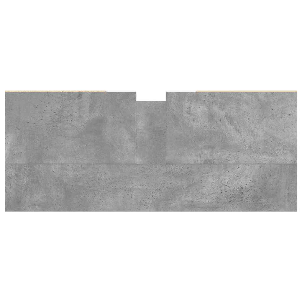 Bathroom Cabinet Concrete Grey 80X33X60 Cm Engineered Wood