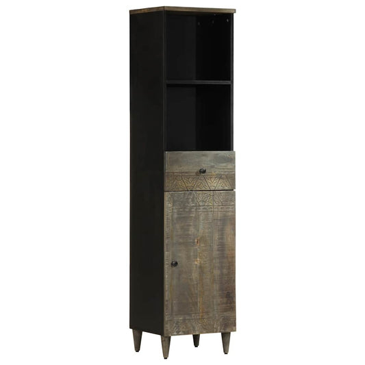 Bathroom Cabinet 38X33X160 Cm Solid Wood Mango