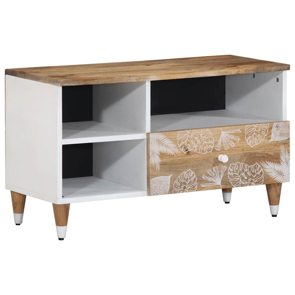 Tv Cabinet 80X33.5X46 Cm Solid Wood Mango