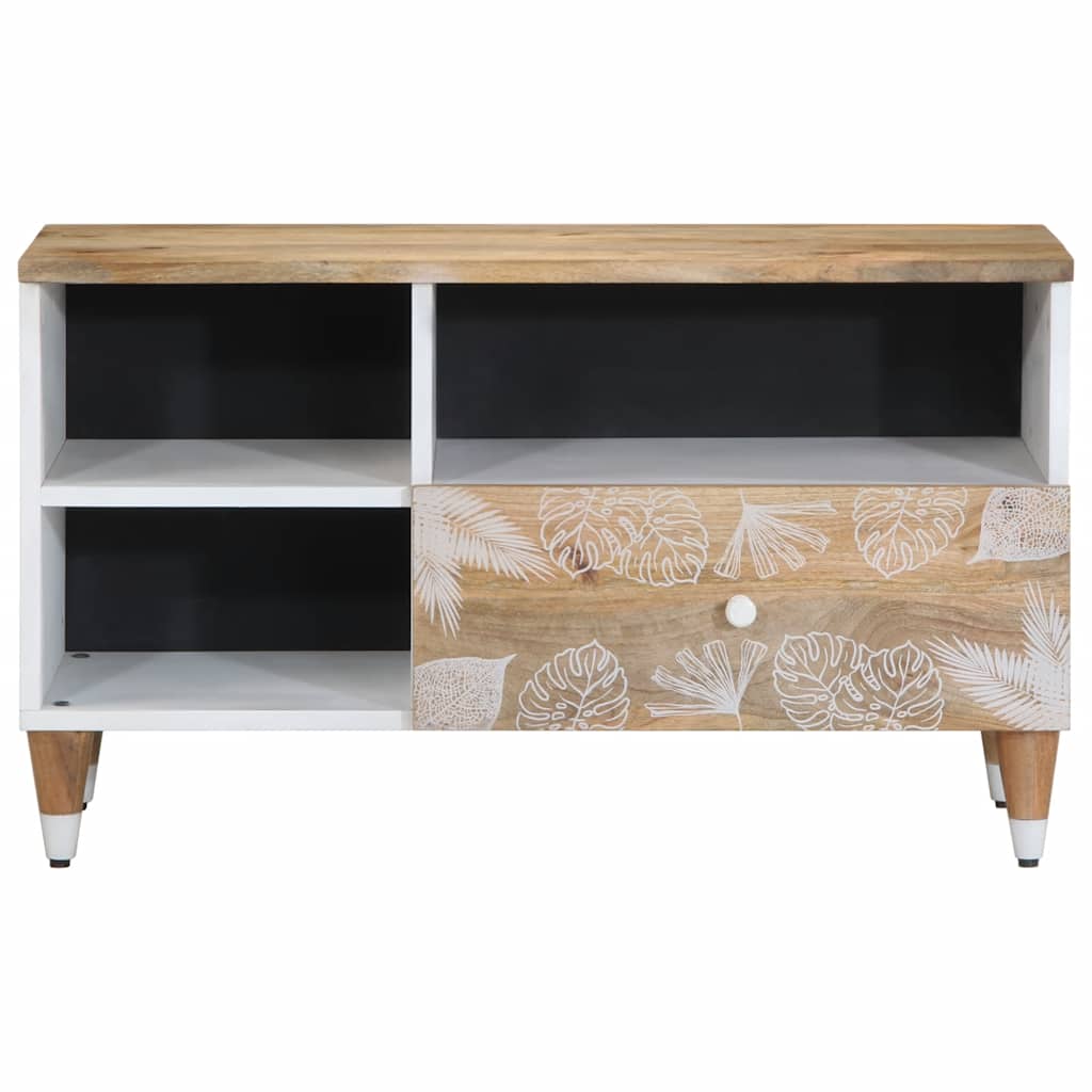 Tv Cabinet 80X33.5X46 Cm Solid Wood Mango