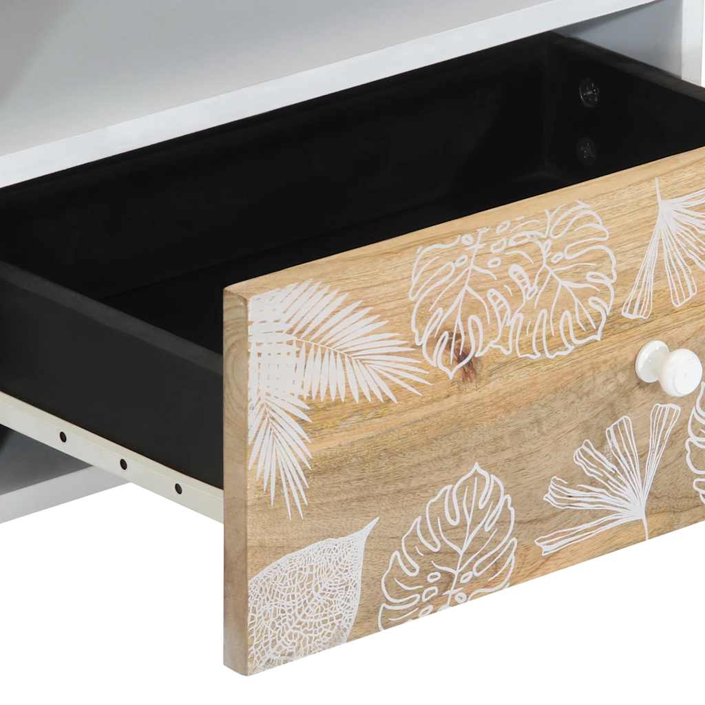 Tv Cabinet 80X33.5X46 Cm Solid Wood Mango