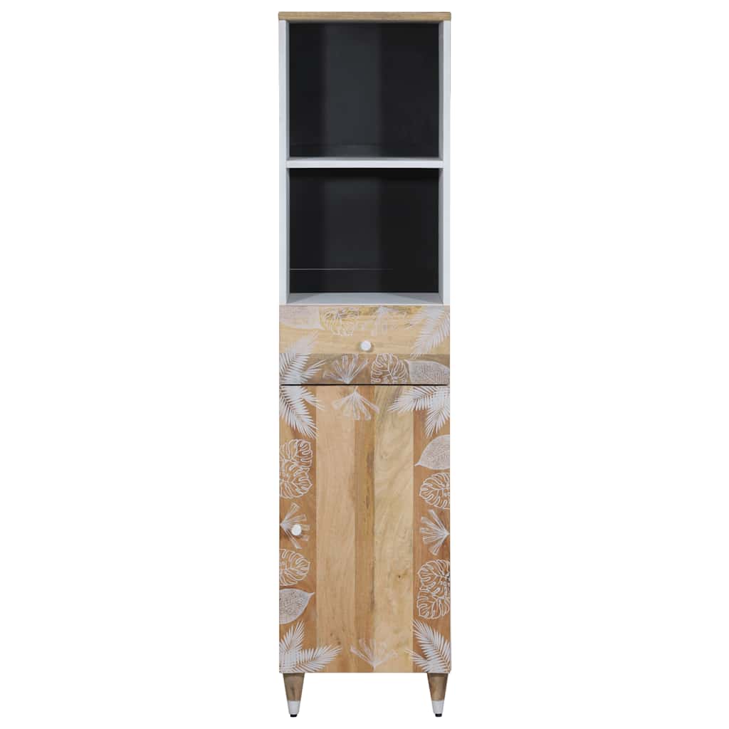 Bathroom Cabinet 38X33.5X160 Cm Solid Wood Mango