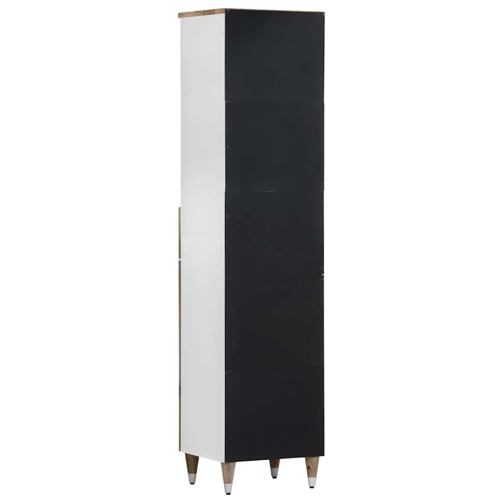 Bathroom Cabinet 38X33.5X160 Cm Solid Wood Mango