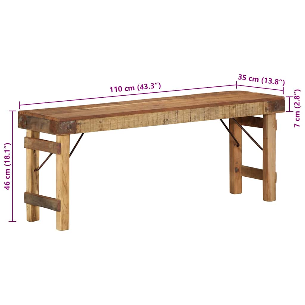 Benches Brown Solid Wood