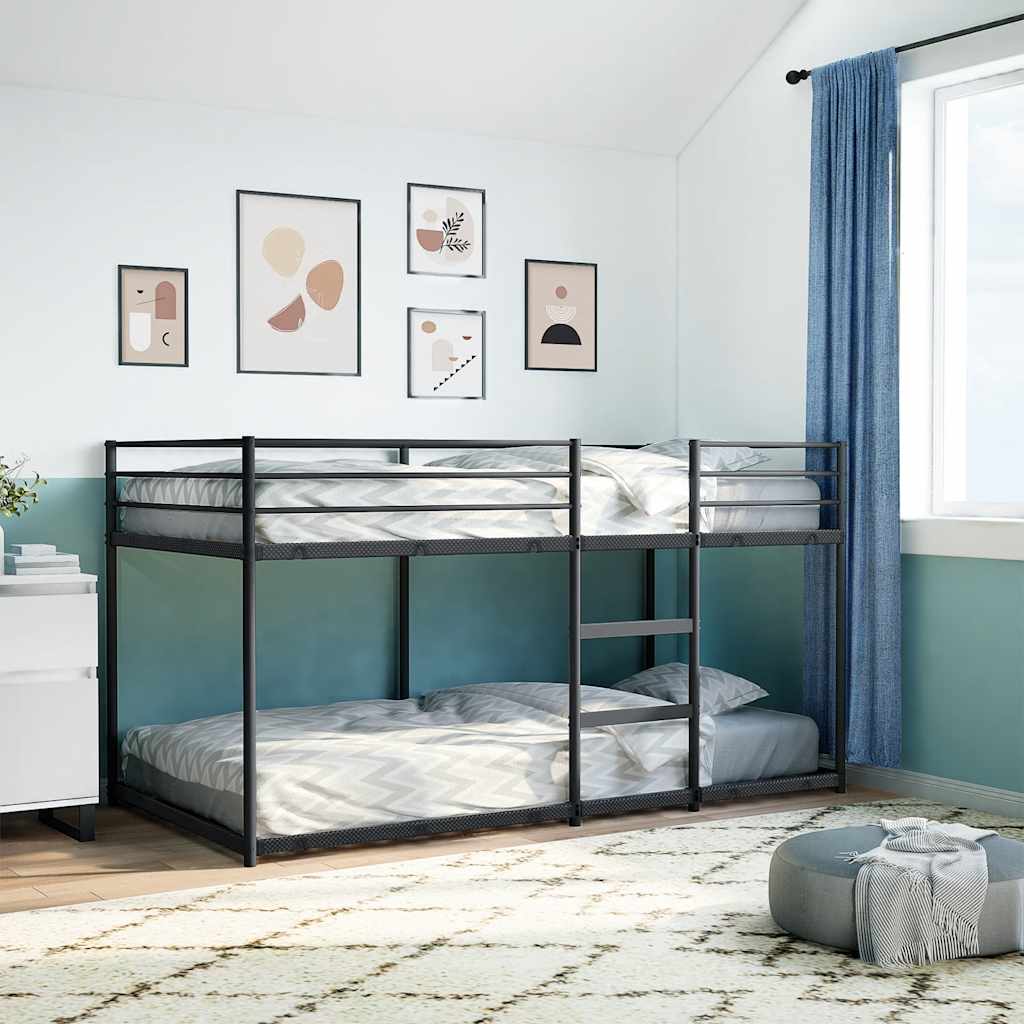 Bunk Bed Without Mattress Black Steel