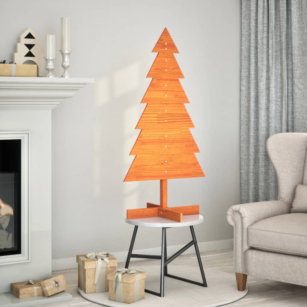 Wooden Christmas Tree For Decoration Solid Wood Pine
