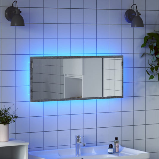 Led Bathroom Mirror 100X8.5X37 Cm Engineered Wood