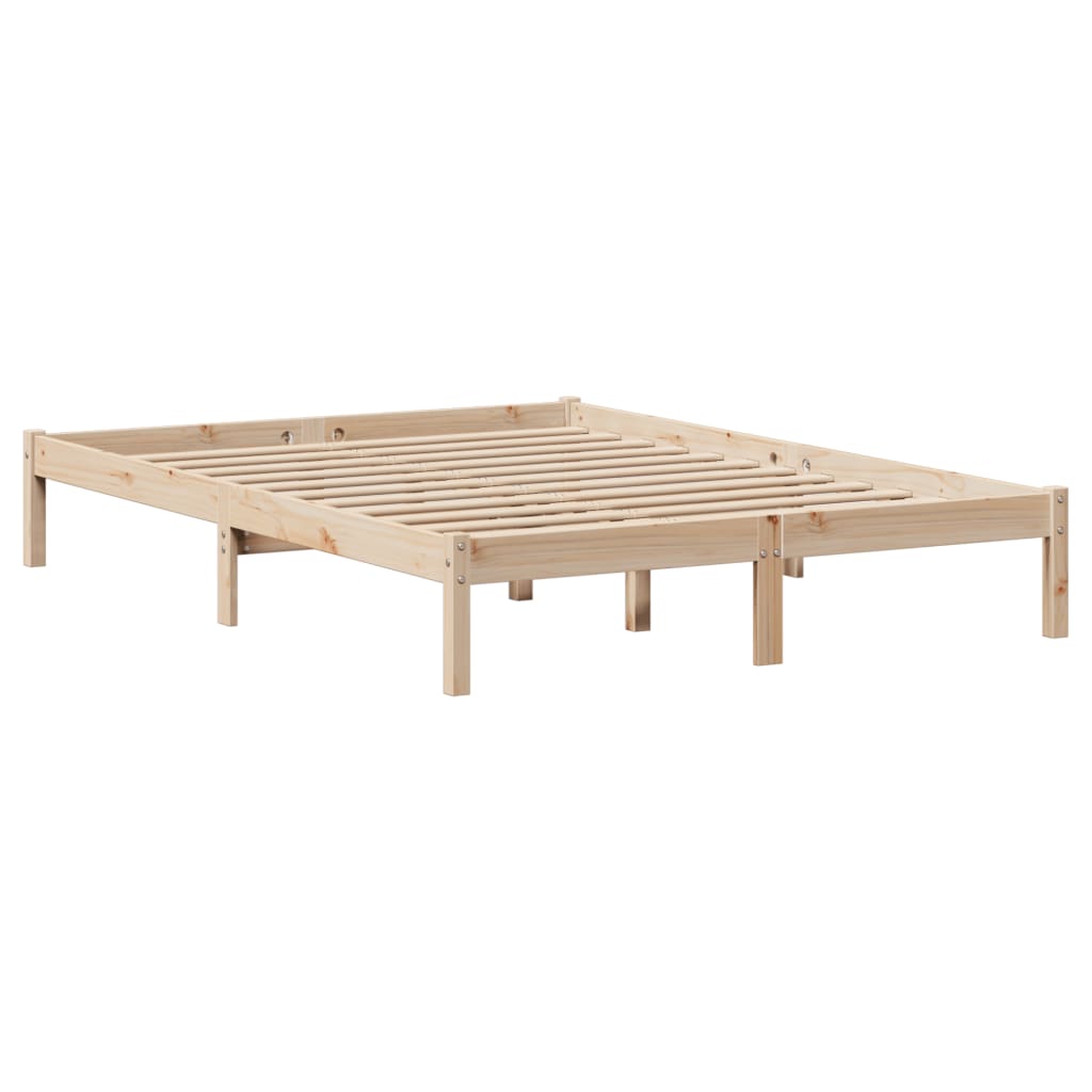 Bookcase Bed Without Mattress Solid Wood Pine