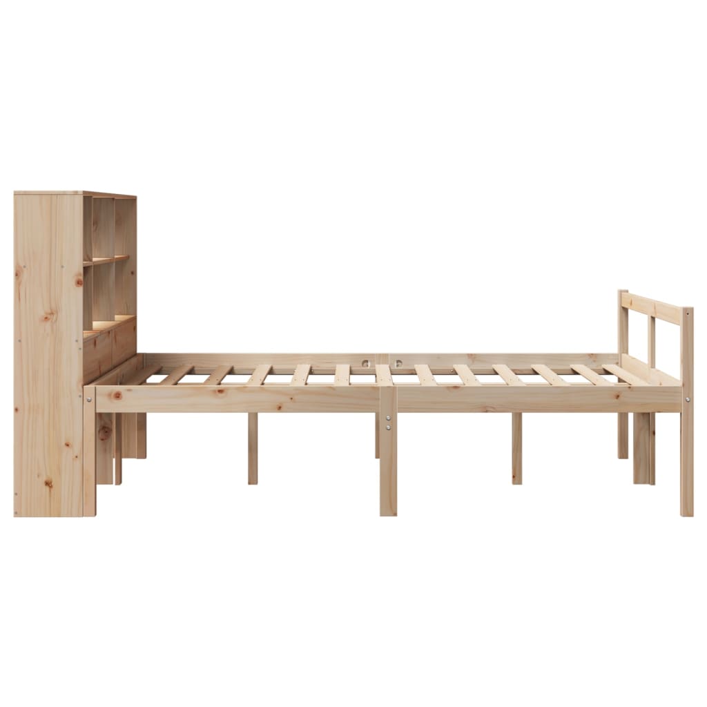 Bookcase Bed Without Mattress Small Double Solid Wood Pine