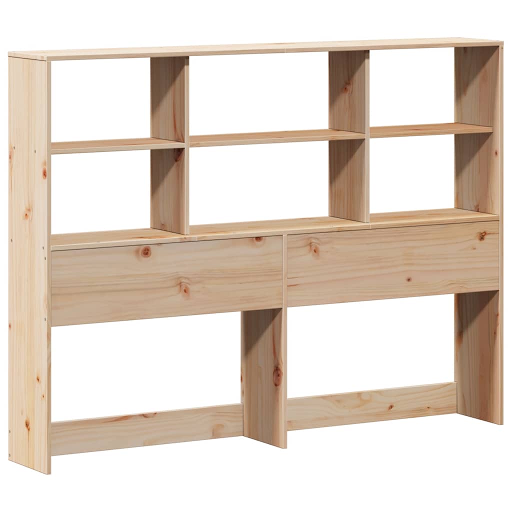 Bookcase Bed Without Mattress 120X200Cm Solid Wood Pine