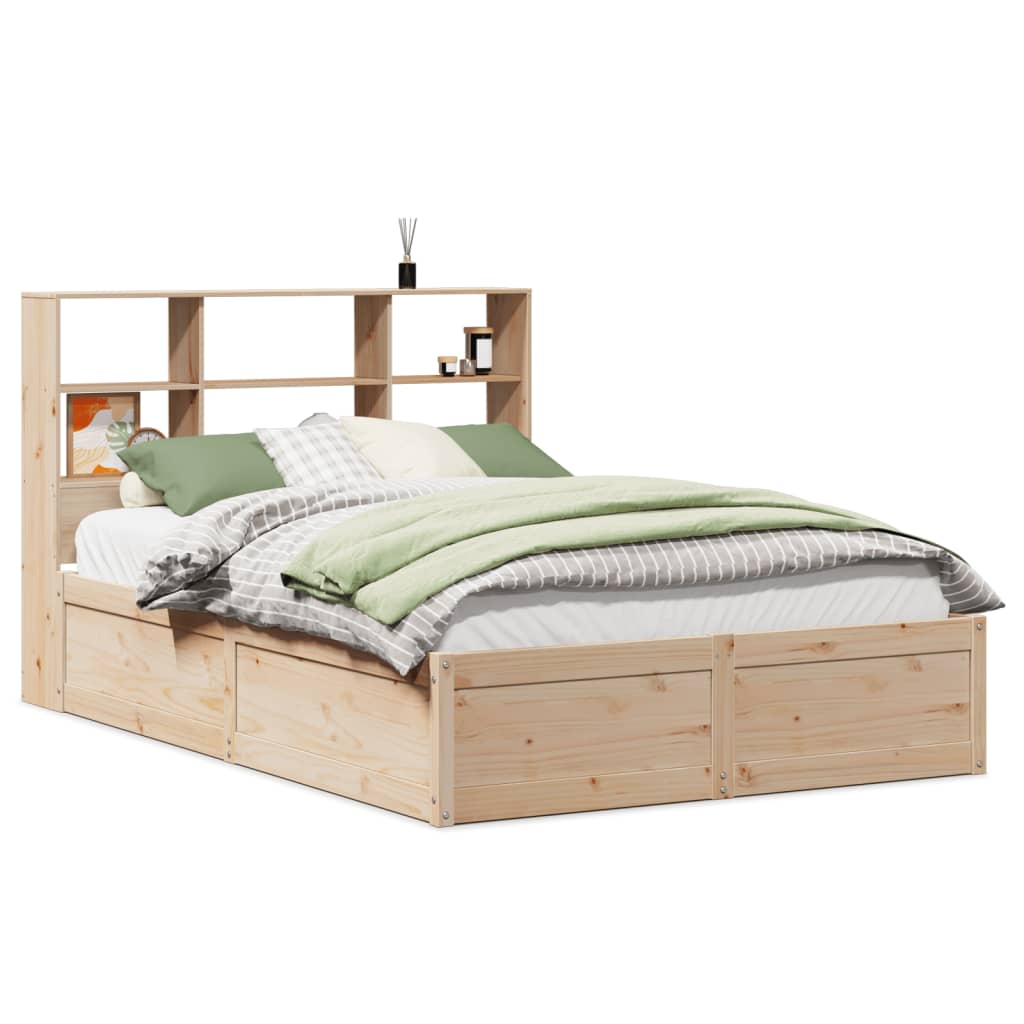 Bed Frame Without Mattress Solid Wood Pine