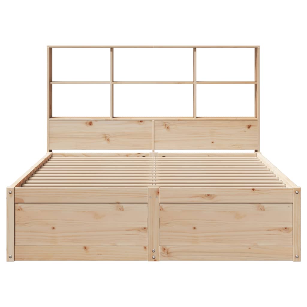 Bed Frame Without Mattress Solid Wood Pine