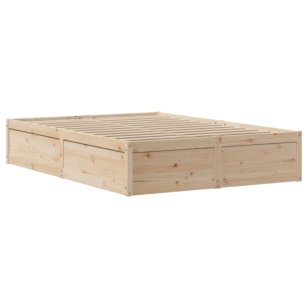 Bed Frame Without Mattress Solid Wood Pine